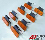 8 Pcs Led Amber Orange Side Marker Light 12v Indicator Lamp Trailer Truck Lorry