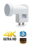 UNIVERSAL TWIN LNB CYFROWY POLSAT NC+ HD SKY ASTRA THORE 3D 4K 40MM