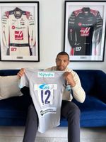 Authentic Hand Signed and Match Worn Northampton Saints Shirt Luther Burrell #12