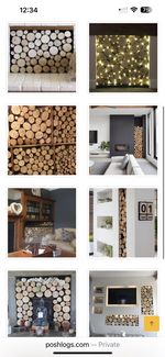 X3 boxes of Decorative Wood Logs for Home Decoration - 20cm long - **collection 