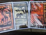 Safari Silhouette Templates by Sue Warburton 3 Patterns Giraffes Elephant - New