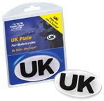 Motorcycle Motorbike UK Plate Sticker European Euro Driving Motoring Regulations
