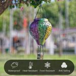 Decorative Outdoor Solar Ball Lantern Waterproof Iron Craft Hanging for Patio