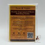 2 x Large Impregnated Brass / Copper Polishing Cloth - Free P&P