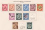 (F198-33) 1912-19 Jamaica part set of 11stamps KGV 1d to 2/- (AH)  (v)
