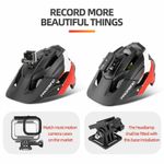 PROMEND Cycling Helmet LED Lights w/Camera Holder Off-Road Downhill Bike Helmet
