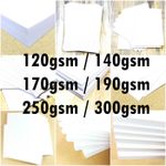 A6 A5 A4 A3 A2 WHITE CARD STOCK SCHOOL PAPER SHEET ART CRAFT MAKING 120- 300 gsm