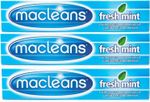 3 X Macleans Freshmint Toothpaste 100Ml - Antibacterial Formula, Multipack - Min
