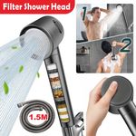 Shower Head For Bathroom 4-in-1 High Pressure Shower Head 3 Mode Function