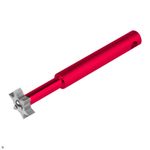 On Par Golf Club Groove Cleaner Sharpener Tool U & V Grooves 6 Cutter Heads Red