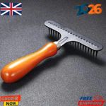 Wood Carpet Groomer Rake Metal Shag Rug Rake New Carpet Rake  Home Accessories