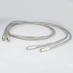 1pair 10AWG OCC Silver Plated Wire HiFi Audio Interconnect RCA Cable