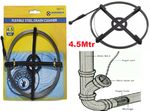 4.5m /15ft Drain Cleaner Unblocker Sink Pipe Snake Flexible Steel Coil Plumbing
