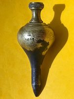 WW2 RAF Air Ministry Brass Plumb Bob AM Crown 1943 Military Survey Tool