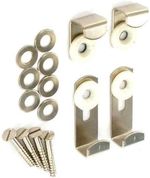 Securit Adjustable Mirror Brackets 4pc Chrome Wall Mount Fixing Kit Set S6810