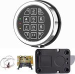Gun Safe Lock Replacement & Swing Bolt Chrome Digital Keypad Electronic Lock
