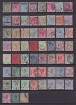 Gibraltar QV, EDVII, GV 1886 - 1925 Used Stamps. Cat approx £925.