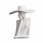 Abstract Female Figure Vase Unique Woman-Shaped Flower Vase Elegant for Entryway