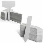 Plastic Plant Labels Garden Markers T-Type Gardening Name Tags Herbs Pots White