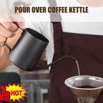 Long Spout Drip Kettle Stainless Steel Narrow Gooseneck Pour Over Coffee Pot UK