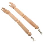 Wooden Poseable Arm Flexible Hand Model Cosplay Articulated Mannequin