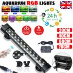 24/7 Cycle Aquarium Fish Tank LED Light 7 Color Over-Head Full Spectrum Bar Lamp