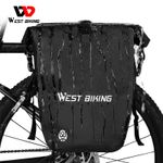 WEST BIKING 25L Bicycle Bag Full Waterproof Bike Single Pannier Trunk Bag 1pcs