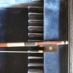 Beautiful violin bow, stamp "Albert Fischer **)", 65.5g, silver bow
