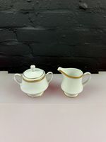 Noritake Windsor 3782 Milk Cream Jug 11 cm and Covered Sugar Bowl Set