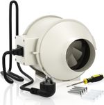 FanGoFast Smoke Extractor Duct Fan 100mm BLACK