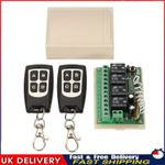 12V 315 433MHz Wireless 4-Channel Remote Control Receiver Switch Transmitter Set