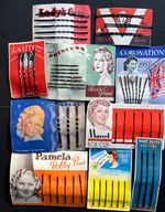 10 Unused Genuine Vintage 1930s - 1950s Hair Pin Display Cards - Old Shop Stock