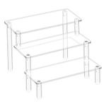 Acrylic Display Stand 1-4 Tier Transparent Shelf Cupcake Perfume Storage