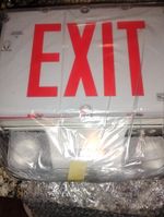 Lumacell 3LER35002MJWH NEMA-4X Combo Emergency Exit Sign 120/347V Open Box