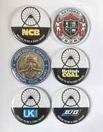 NCB, UK Coal, RJB, British Coal, NUM, Mines Rescue - 58mm Round Fridge Magnets