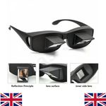 Lazy Glasses Horizontal Prism Spectacles Eyewear Reading Watching TV Lying Bed