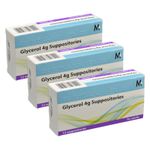 Adults Glycerin Suppositories 12 x 4g - Constipation Relief -  3 Packs