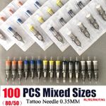 50-100PCS Mixed Tattoo Cartridge RS Needles Disposable Sterilized Tattoo Needle