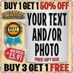 Personalised Photo Mug Custom Design Cup Text Name Birthday Easter Gift idea Eid