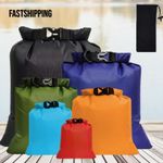 6x Waterproof Dry Bags Lightweight Drybag Canoe Bags Hiking Camping Travel 
