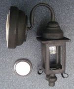 Dolls House Black Coach LED Battery Wall Light 1:12 Scale DE305 tumdee