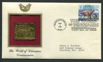 USA FDC 1997 GOLD REPLICA DINOSAURS DINOSAUR DINOSAUR RARE!! h1477