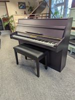 Beautiful Small Eavestaff Upright Piano In Plum Red