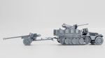 SD.KFZ 10-4 with 2cm Flak 30 +Anti-tank gun 5cm PAK 38(Germany,WW2)  3D Printed