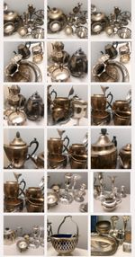 Silver Plated Box Of Mixed EPNS 1000 grams Bundle Including Teapots Sets
