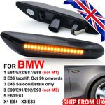 Dynamic LED Side Indicator Smoke Turn Signal Light For BMW E90 E92 E60 E87 E82