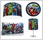 MARVEL AVENGERS  Light Lampshade  , Lamp , Wall Art , Clock or Bundle Reusable