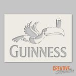 Toucan Guinness Stencil Bar art --- Premium Mylar -- Small to X Large