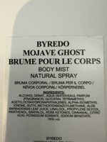 Byredo Body Mist Mojave Ghost 100ml Brand New