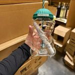 2026 Starbucks Bearista Bear Clear Glass Cold Cup Gift